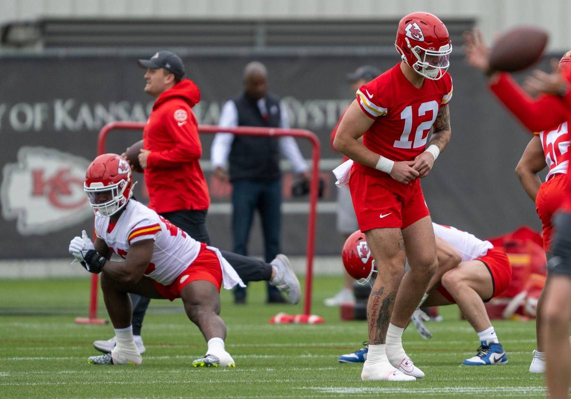 Chiefs rookie Jared Wiley has made good impression on Patrick Mahomes, Travis Kelce