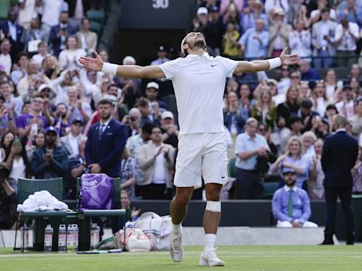 Lorenzo Musetti reaches his first Grand Slam semifinal at Wimbledon and will face Novak Djokovic