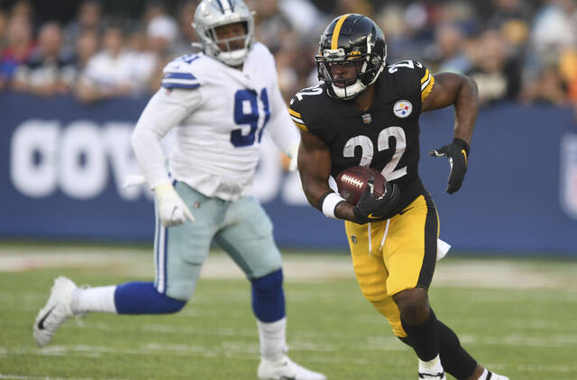 First Call: Najee Harris trade talk dismissed; Duquesne WR gets Steelers' look; Antonio Brown jab makes Tom Brady roast