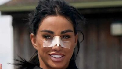 Katie Price pictured in back of police van as she's arrested on return from £10k face lift in Turkey