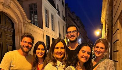 Fátima Bernardes curte jantar com os filhos em Paris: "Estava morrendo de saudade"