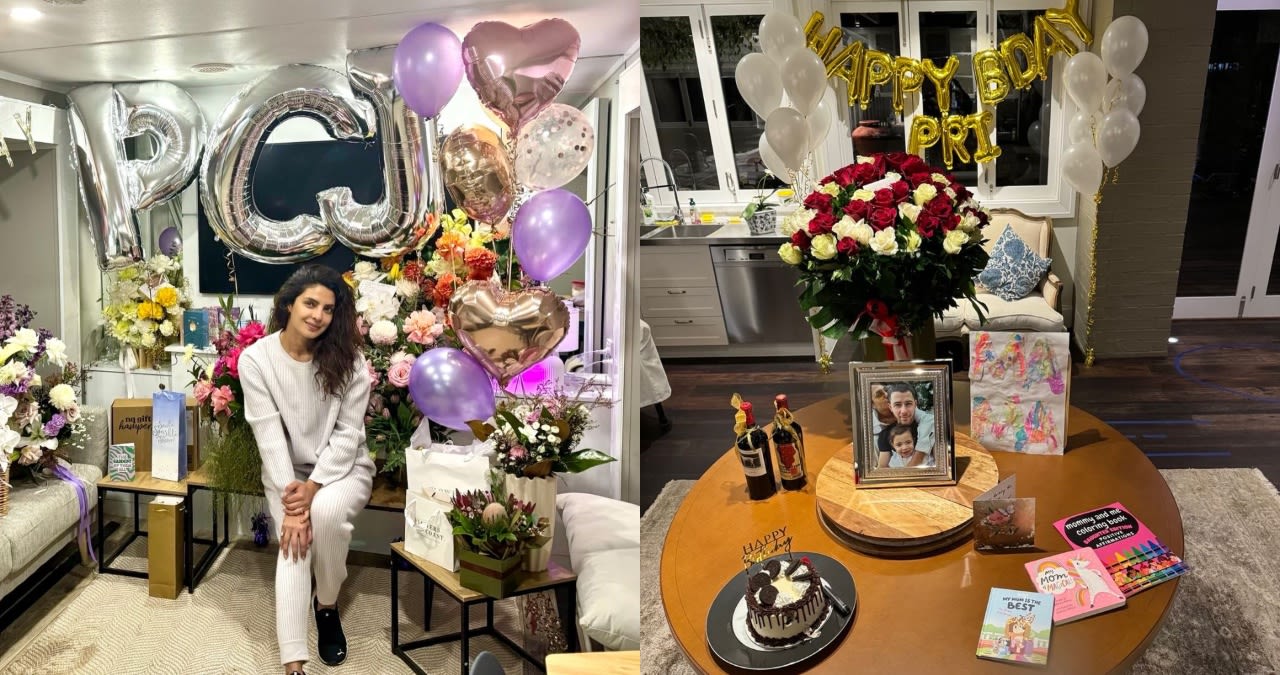 Priyanka Chopra shares glimpses from her 'working birthday', reveals Nick Jonas' sweet surprise; See pics