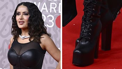 Salma Hayek's Shoe Style Through the Years, Photos