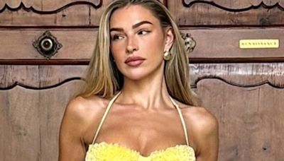 Zara McDermott stuns in yellow mini dress on holiday in Mallorca