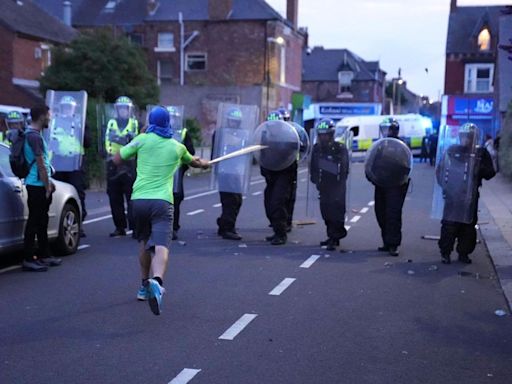 Riot police deal with large-scale disorder in Hartlepool as bricks thrown at officers