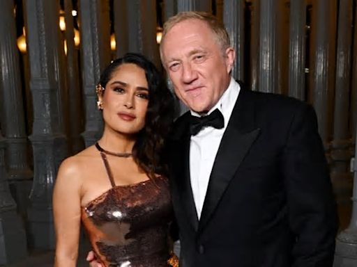 Conmovida, Salma Hayek revela fotos inéditas de su boda en Venecia con François-Henri Pinault