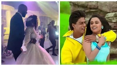 Bride and groom dancing to Shah Rukh Khan, Kajol and Rani Mukerji's 'Kuch Kuch Hota Hai' title track is the cutest video on the internet today - WATCH - Times of India