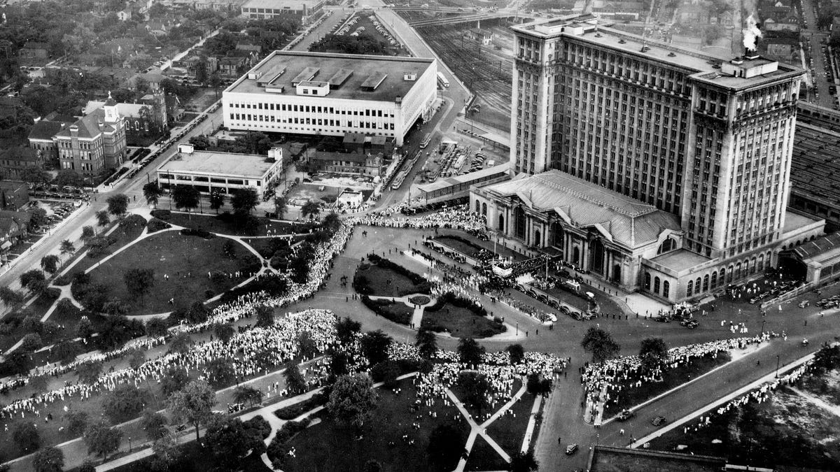 Key dates in Michigan Central Station's 111-year history