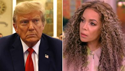 'The View' cohost Sunny Hostin jabs Donald Trump for farting in court
