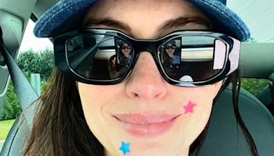 Anne Hathaway, 41, rocks pimple patches in makeup-free selfie