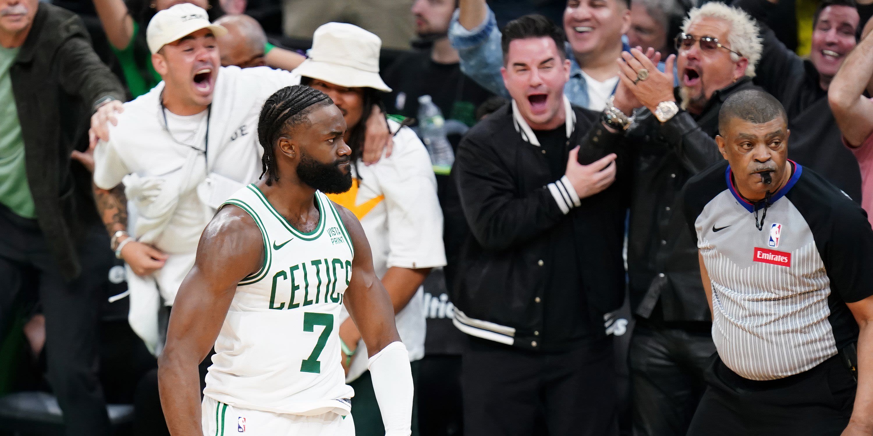 Boston Sports Icon Caught Incredible Angle of Jaylen Brown’s Clutch Game 1 Shot