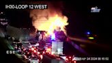 18-wheeler catches fire on I-30 in Dallas