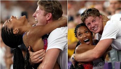 Amor en París 2024: el romance de Tara Davis-Woodhall, oro en salto de longitud, y el atleta paralímpico Hunter Woodhall