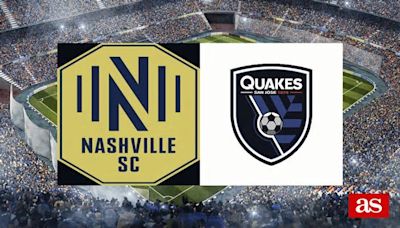 Nashville SC 1-1 San José Earthquakes: resultado, resumen y goles