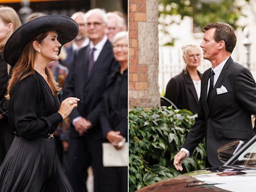 King Frederik and Queen Mary reunite with Prince Joachim and Princess Marie for sad occasion