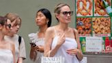 Angelina Jolie goes shopping with her daughter Vivienne, 15, in NYC