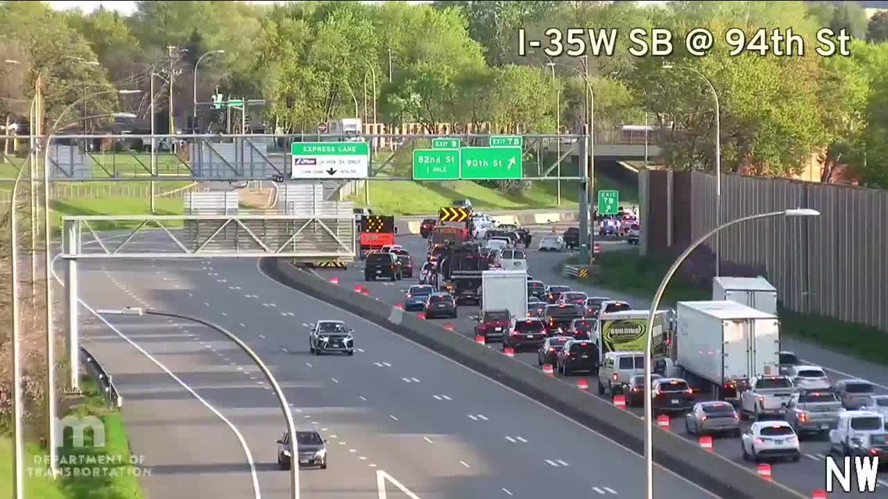 I-35W reopens in Bloomington after man was hit