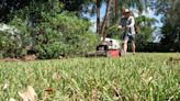 Bay Area volunteers supporting military families by mowing lawns