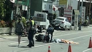 快訊／台中大肚死亡車禍！50歲男騎車與聯結車擦撞 當場被輾斃