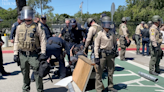 Raw video: Pro-Palestine protest blocks entrance to Cal Poly SLO