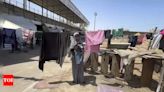 Gaza's biggest soccer stadium is now a shelter for thousands of displaced Palestinians - Times of India