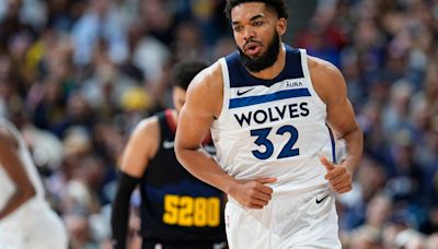 Karl-Anthony Towns of the Timberwolves receives the NBA’s social justice award