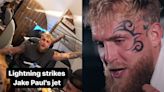 Jake Paul terrified after lightning strikes private jet - Dexerto