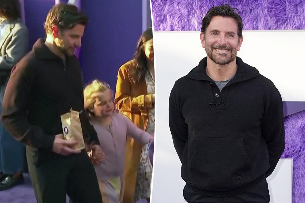 Bradley Cooper shares sweet moment with rarely seen daughter Lea, 7, at ‘IF’ premiere