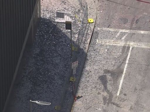 VIDEO: Wells Fargo Plaza covered in glass debris from deadly derecho