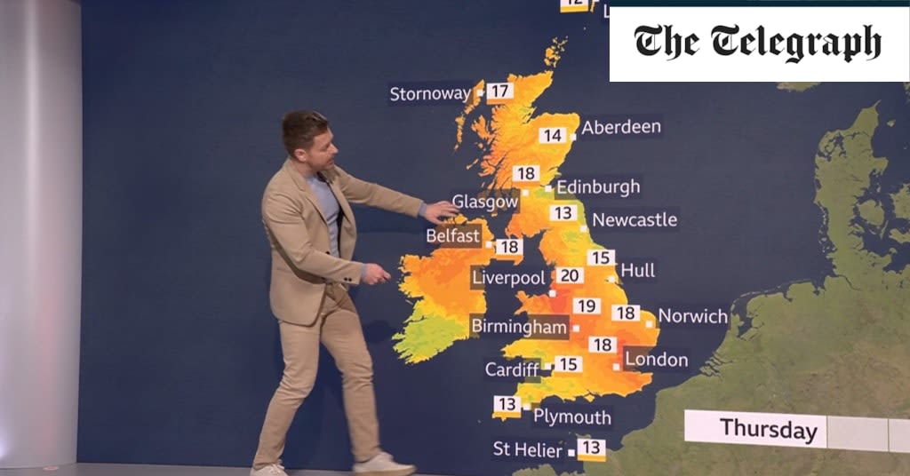 Why are the BBC weather maps on fire? Is it none too subtle climate propaganda?
