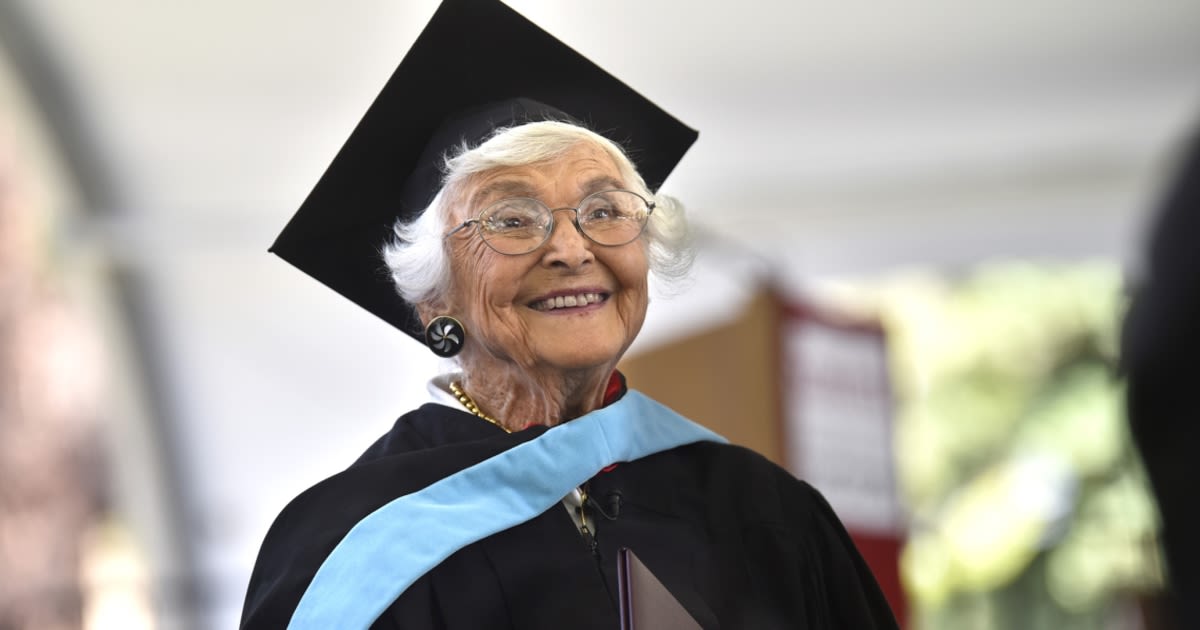 105-year-old great-grandmother gets her Stanford degree after 83 years