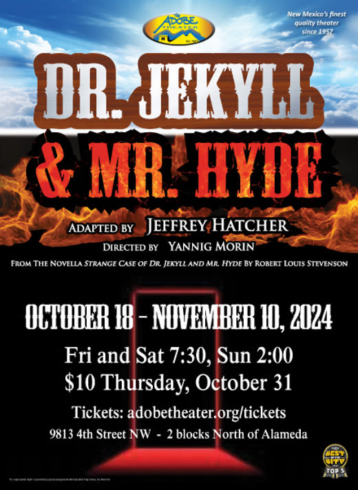 DR.JEKYLL AND MR. HYDE in Albuquerque at Adobe Theater 2024