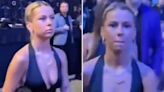 Hawk Tuah girl Hailey Welch steals show at Jake Paul fight in glamorous outfit