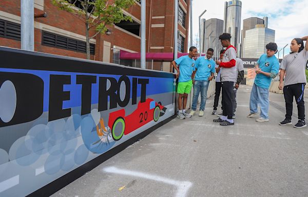 New student-designed murals, watch options revealed for 2024 Detroit Grand Prix