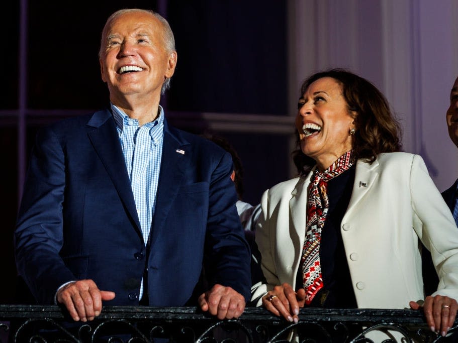 Biden is lauding Kamala Harris, saying his VP 'could be president of the United States'