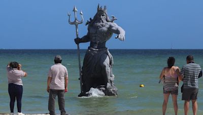 Mexico 'closes' statue of Greek god Poseidon because it offends indigenous groups