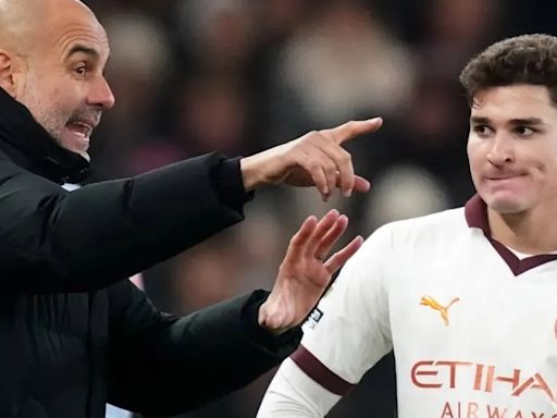 Julián Álvarez reveló qué les dijo Pep Guardiola tras la eliminación del Manchester City en la Champions