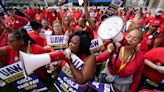 General Motors CEO confronted over her own $29m salary amid UAW strike