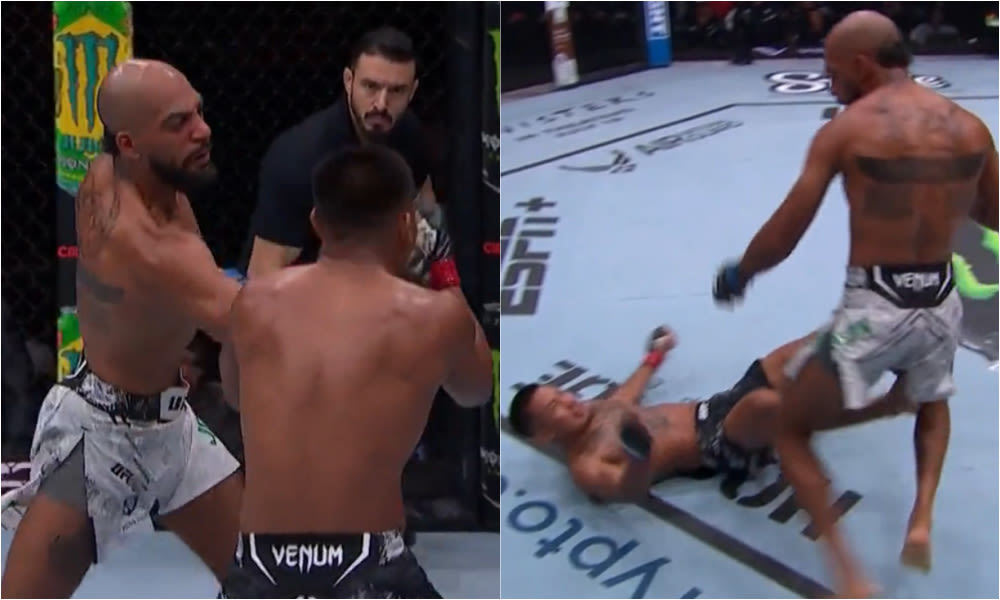 UFC on ESPN 59 video: Charles Johnson scores stunning upset KO of Joshua Van