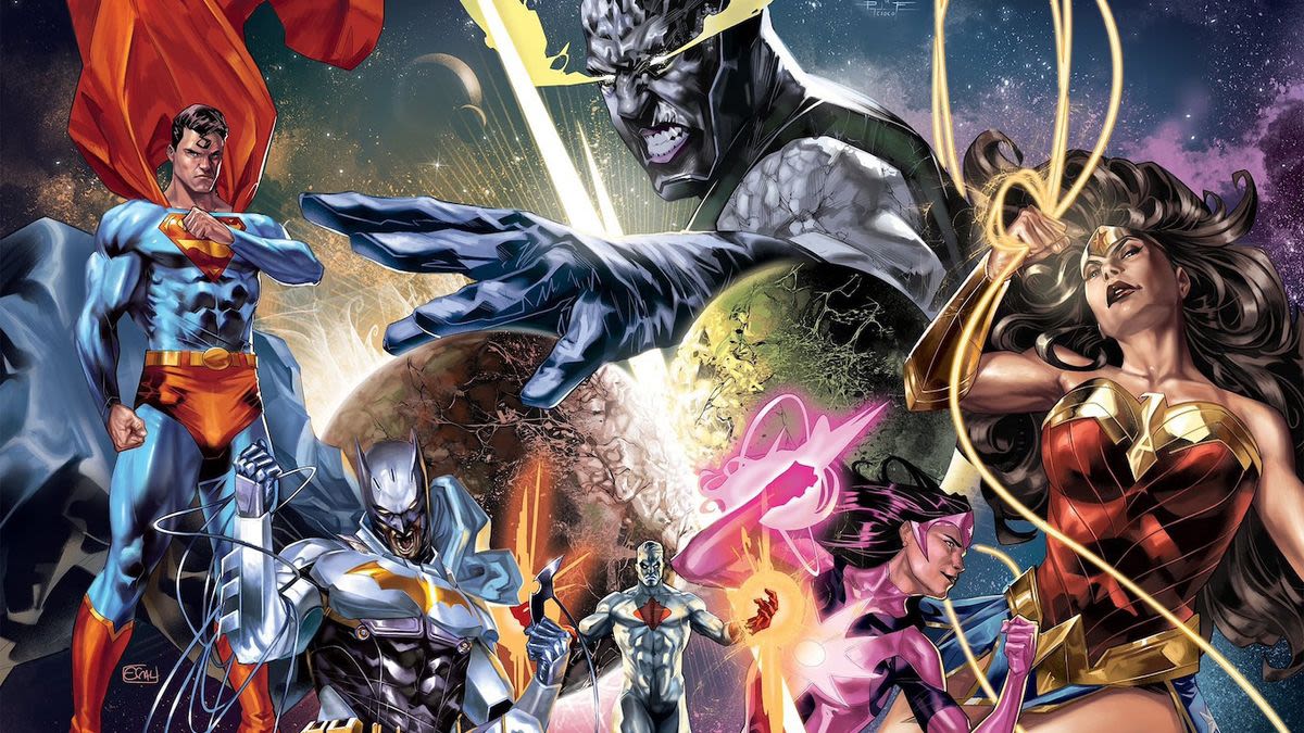 Batman, Superman, Wonder Woman and more DC heroes join forces to restore the Justice League in a new ongoing series from Kingdom Come writer Mark Waid