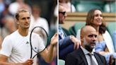“Puedes venir a entrenarme cuando quieras”: el afectuoso momento entre Zverev y Guardiola en Wimbledon - La Tercera