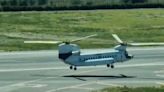 Los espectaculares helicópteros Chinook, de película, que han sobrevolado Málaga
