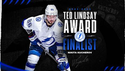 Nikita Kucherov nominated for the 2023-24 Ted Lindsay Award | Tampa Bay Lightning