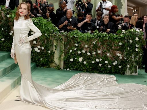 In Balenciaga, Isabelle Huppert Celebrated French Savoir-Faire at the 2024 Met Gala