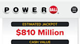 Powerball winning numbers for Monday, Jan. 1. Check your tickets for $810 million jackpot