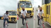 Mexican Bus Drivers Train on Exercise Bikes to Experience Cyclists' Fear?
