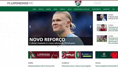 Fluminense anunció a Haaland como nuevo refuerzo en su página oficial pero...