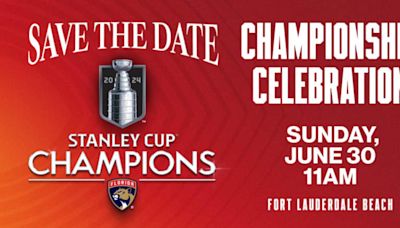 Panthers to host Stanley Cup victory parade in Fort Lauderdale this weekend