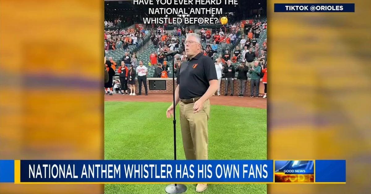 Man whistles national anthem at Baltimore Orioles game