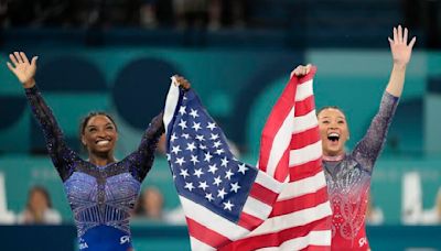 Simone Biles wins gold again, claiming the Paris Olympics all-around gymnastics title